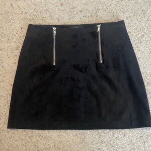 Forever 21 black suede skirt